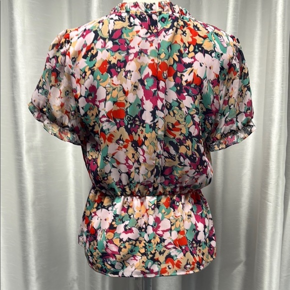 J.Crew Floral Multicolor Women's Top Size Small - Picture 5 of 7